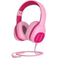 KVIDIO Kids Headphones with Mic, Foldable Wired Child Headphones with Safe Volume Limited 85dB/94dB and HD Sound Sharing Fundtion, Durable Pink Headsets for Girls,iPad,PC,Cellphone,Online Class KVIDIO Kids Headphones with Mic, Foldable Wired Child Headphones with Safe Volume Limited 85dB/94dB and HD Sound Sharing Fundtion, Durable Pink Headsets for Girls,iPad,PC,Cellphone,Online Class
