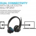 JLab Go Work Wireless On-Ear Headphones with Boom Mic | Bluetooth or Wired Office Headset | Multipoint Connect | 45+ Hours Playtime | Clear Calls and Video Calls Using Your Computer or Mobile Device