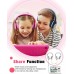 KVIDIO Kids Headphones with Mic, Foldable Wired Child Headphones with Safe Volume Limited 85dB/94dB and HD Sound Sharing Fundtion, Durable Pink Headsets for Girls,iPad,PC,Cellphone,Online Class
